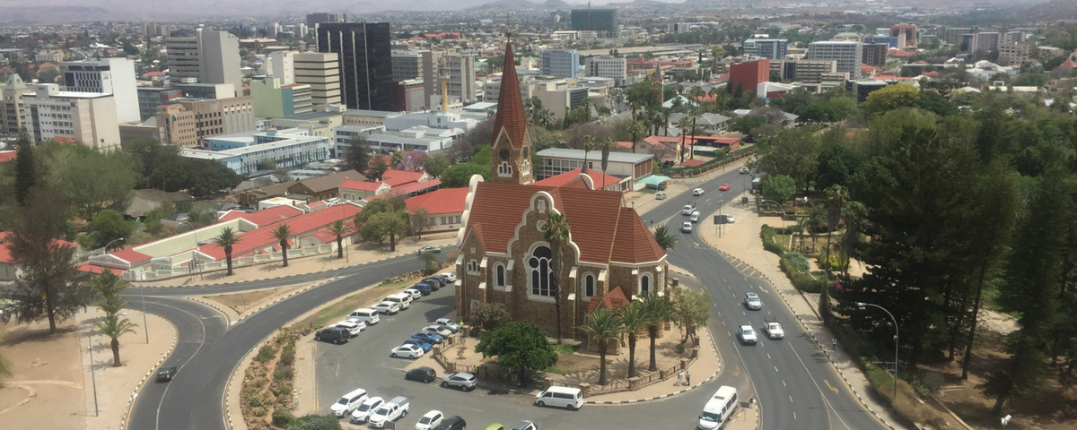 Christus Kirche, Windhoek, view