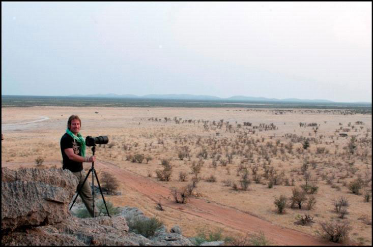 Chrisopher Rimmer in Namibia. 