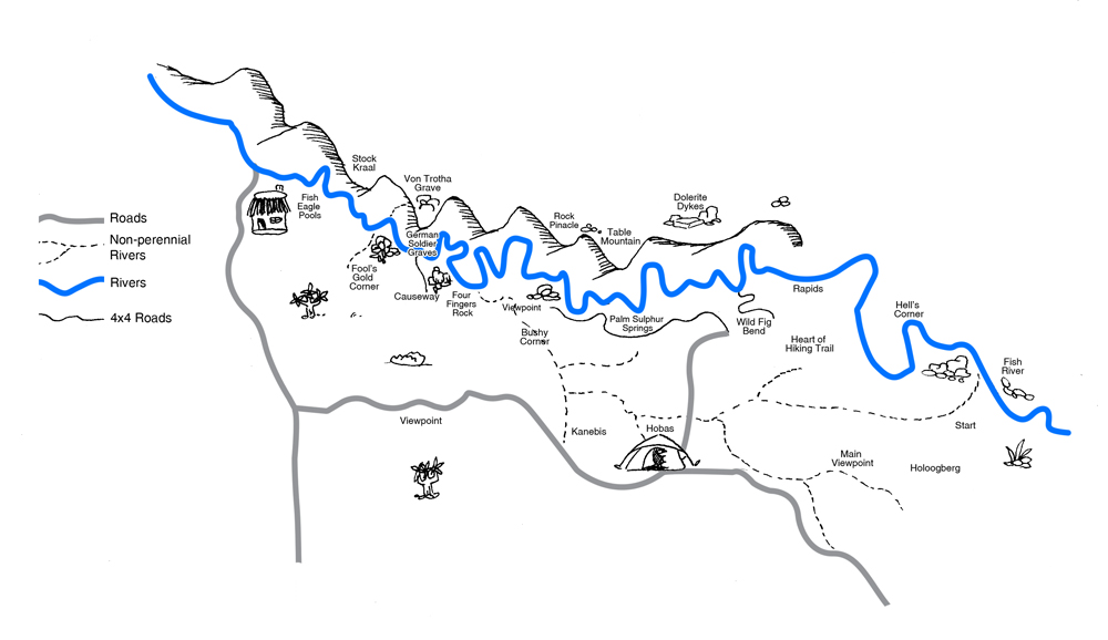 Fish River Trail map